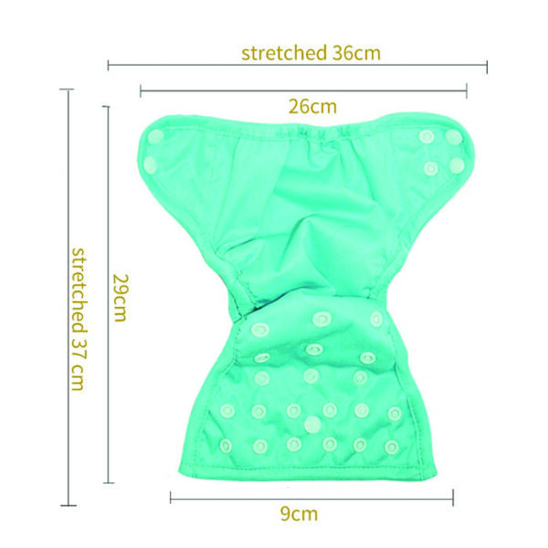 Newborn Reusable Nappy Covers - Hook & Loop - Image 3